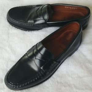 Allen Edmond Walden Black Leather Slip On Penny Loafer Shoe Dress Business Men 9